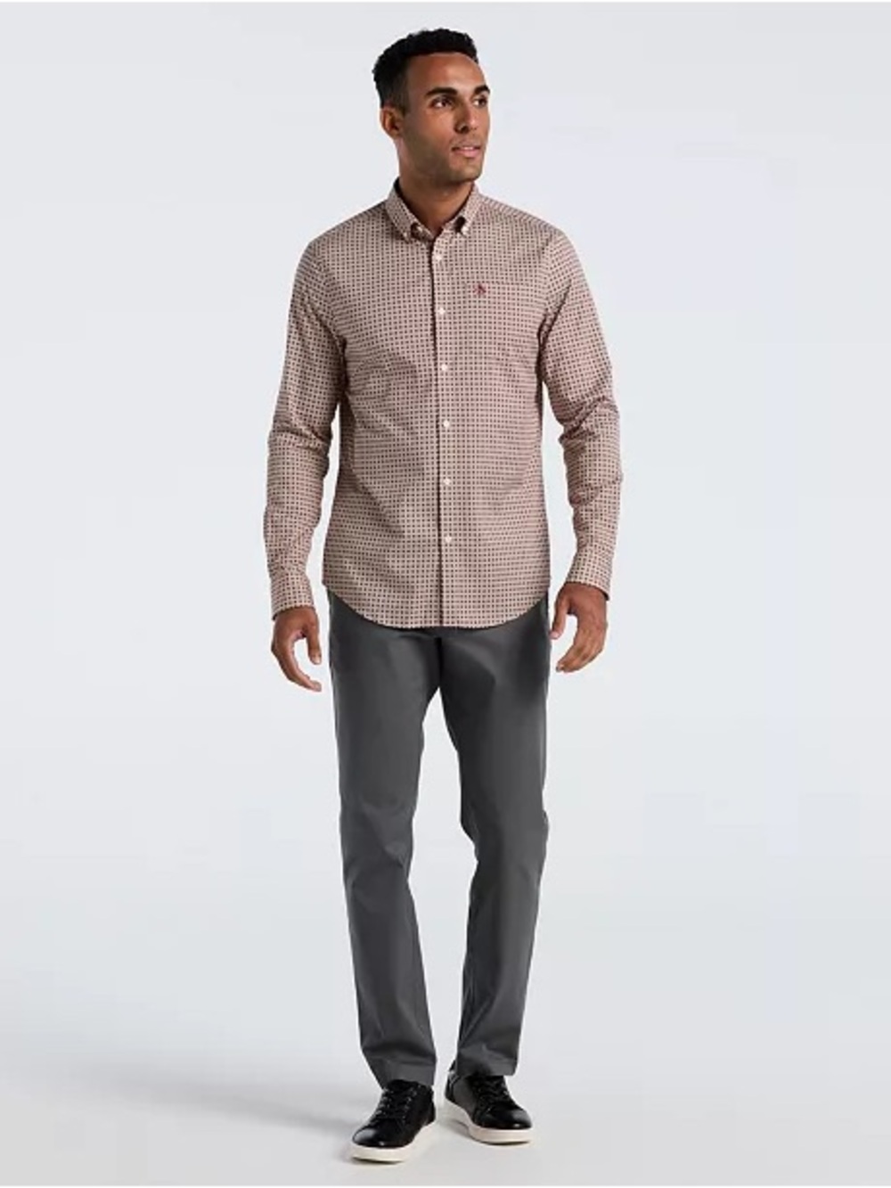 Penguin Original men’s cotton check gingham button down shirt